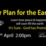 God's Master Plan for the Earth